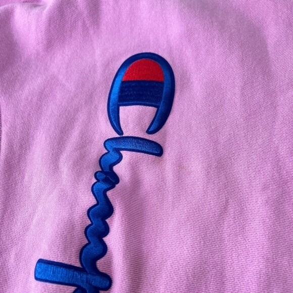 Champion Reverse Weave Bubblegum Pink Crew Neck Sweatshirt Women's M - Picture 5 of 7